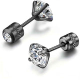 White Synthetic Diamond Earrings Embossed Floral Pattern Stud Earrings - Blue - Size 01 In Australia - Darrahopens