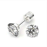 White Synthetic Diamond Earrings Embossed Floral Pattern Stud Earrings - Gold - Size 01 In Australia - Darrahopens