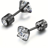 White Synthetic Diamond Earrings Embossed Floral Pattern Stud Earrings - Multi-color - Size 01 In Australia - Darrahopens