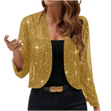 Sparkly Women'S Jacket Sheer Jacket Women'S Outerwear Fashion Jacket Glamorous - Red - Size XXL