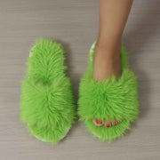 Women'S Furry Slippers High-Quality Slippers Comfortable Slippers Trendy - Green - Size 41 In Australia - Darrahopens