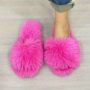 Women'S Furry Slippers High-Quality Slippers Comfortable Slippers Trendy - Rose red - Size 42 In Australia - Darrahopens