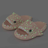 Ladies Shark Slippers Glowing Glitter Slippers Quick-Dry Slippers Non-Slip EVA - Pink - Size 40 In Australia - Darrahopens