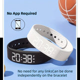 Women'S Watch Multifunctional Watch Alarm Watch Pedometer Watch Timer Watch - Black - Size 01