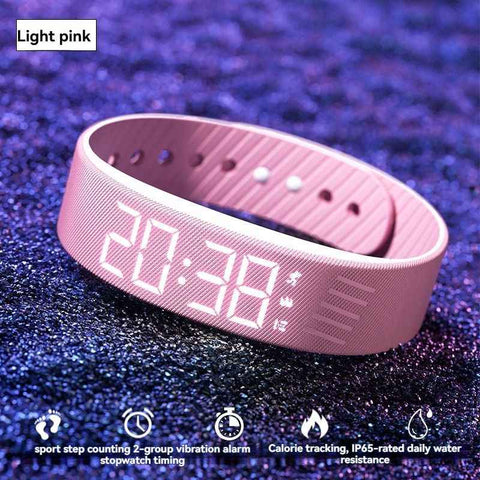 Women'S Watch Multifunctional Watch Alarm Watch Pedometer Watch Timer Watch - Morandi pink - Size 01 In Australia - Darrahopens