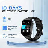 Smart Watch 1.83-Inch Screen Wireless Call Wireless Music Voice Control Sports - White - Size 001