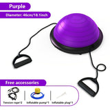 Hemisphere Trainer – Portable Inflatable Balance Trainer, specifically designed for core training, yoga, rehabilitation, and Pilates, equipped with a stable base. Suitable for home gyms, fitness centers, and physical conditioning.（PURPLE）
