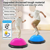 Hemisphere Trainer – Portable Inflatable Balance Trainer, specifically designed for core training, yoga, rehabilitation, and Pilates, equipped with a stable base. Suitable for home gyms, fitness centers, and physical conditioning.（PURPLE）