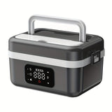 Electric Heating Insulated Lunch Box | 304 Stainless Steel Portable Insulated Storage Container, Suitable for Office, Camping, Picnics | Compact Insulated Food Container with Charging Function, No Water Needed(white)
