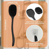 Body exfoliating long handle shower brush, gentle exfoliating body scrub, easy to clean, rich foam, long-lasting fragrance