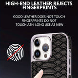 snake-pattern leather phone case, fingerprint-resistant phone case, high-end leather phone case, stylish phone case, durable phone case, Australia - Mocha - Size iPhone 16 Pro Max In Australia - Darrahopens