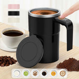 Self-Stirring Coffee Mug Automatic Stir Mug LED Temperature Mug Rechargeable - White - Size 380ML In Australia - Darrahopens