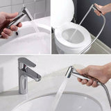 Bidet Sprayer Set Bathroom Hygiene Toilet Sprayer Personal Cleansing - Silver - Size 01