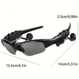 Bluetooth Sunglasses with Integrated Earphones for Audio