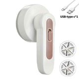 White Black Electric Clothes Lint Remover with USB-C Charging