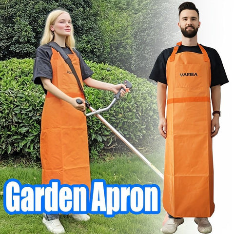 garden apron, mower protection, logging apron, waterproof apron, unisex apron, outdoor work apron, gardening gear, Australian gardening, yard work, protective apron - Yellow - Size M In Australia - Darrahopens