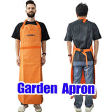 garden apron, mower protection, logging apron, waterproof apron, unisex apron, outdoor work apron, gardening gear, Australian gardening, yard work, protective apron - Yellow - Size M In Australia - Darrahopens