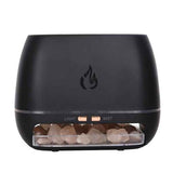 Black Aroma Diffuser with Himalayan Salt Stones