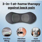 3-in-1 Heated Back Stretcher with Vibration Massage and Traction Lift