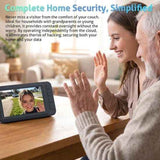 Smart Home Wireless Video Doorbell Smart Doorbell Caller Two-way Intercom Video Doorbell, 1080P Image And 4.5 Inch Screen - No WiFi Required - Range Up To 120 Meters - Night Vision