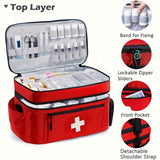 Red Blue First Aid Kit Bag Emergency Medical Storage High-Quality First Aid Bag