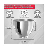Black Stainless Steel Mixing Bowl with Ergonomic Handle
