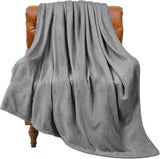 Grey Fleece Blanket for Cozy Comfort and Versatile Home Decor