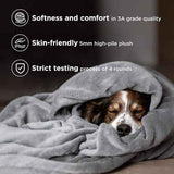 Grey Fleece Blanket for Cozy Comfort and Versatile Home Decor