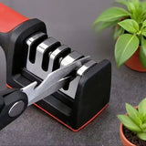 Professional multi-function tungsten carbide ceramic sharpening stone, can be used for rough grinding and fine grinding, kitchen craft knife, scissors, daily knife maintenance tool, suitable for home kitchen and handicraft studio scenes, is a good choice