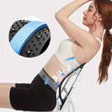 Four adjustable back stretches and posture correctors. Ergonomic waist support with massage function, safety handle, suitable for upper and lower back, office, car, home use, back stretcher, posture correction, durable structure