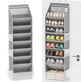 Gray Black Over-The-Door Shoe Organizer Shoe Storage Home Organization Space-Saving