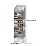 Gray Black Over-The-Door Shoe Organizer Shoe Storage Home Organization Space-Saving