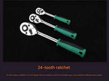Gray Tool Socket Set 12.5mm Socket Set Mirror Finish Sockets 24-Tooth Ratchet Large