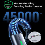 Pink Black 240W Type-C Cable Super Fast Charging 2M Data Cable Pink Charging Cable Durable