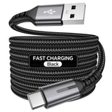 Black 240W Type-C Cable Super Fast Charging Cable 2m Data Cable Durable Charging