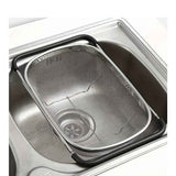 Black Gray Over-Sink Colander Stainless Steel Colander Kitchen Sink Colander Fruit And