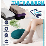 Gray Black Merino Wool Hiking Socks 5 Pack Hiking Socks Moisture Wicking Socks Breathable