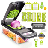 16-Piece Vegetable Chopper Set, Interchangeable Blades