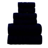 6-Piece Black Towel Set – Soft, Absorbent & Stylish Bathroom Linens