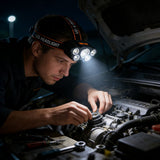 5LED Headlamp Rechargeable Headlamp USB Charging Headlamp Outdoor Headlamp Work - Black - Size 01