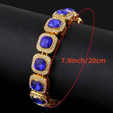 Men'S Watch Set Luxury Men'S Watch Artificial Gemstone Bracelet Cross Necklace - Red - Size 1 In Australia - Darrahopens