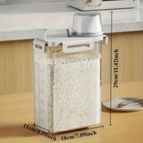 3L Airtight Food Storage Container for Pantry Organization