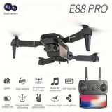 **E88 PRO All-in-One Gesture-Controlled Aerial Drone | Dual Adjustable HD Cameras + 3-Speed Wind Resistance + Touch-Free Operation, Smart Tracking with One-Click Editing, Perfect for Beginners and Outdoor Creativity**