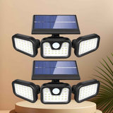74 LED solar sensor lights with motion sensor, 3 brightness modes, outdoor wall lights, suitable for front door, courtyard, garage, terrace