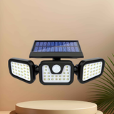 74 LED solar sensor lights with motion sensor, 3 brightness modes, outdoor wall lights, suitable for front door, courtyard, garage, terrace