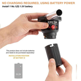 Use the portable battery-powered barbecue fan blower to enhance your outdoor cooking experience. It is ideal for camping, picnics, and charcoal grilling, ensuring efficient airflow for quick and even charcoal ignition.