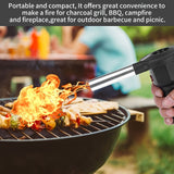 Use the portable battery-powered barbecue fan blower to enhance your outdoor cooking experience. It is ideal for camping, picnics, and charcoal grilling, ensuring efficient airflow for quick and even charcoal ignition.