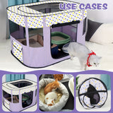 1 piece hot sale cat nursery pet nursery, foldable with a black handbag cat dog cage fence dog cat bed pet supplies tent puppy kitten nursery