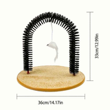 Cat grooming and scratching toys that cats can't resist - Cat Arch Self-Groomer: pamper your cat with massages and grooming brushes!