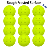12 pairs of Pickleball, 40-hole seamless one-piece design, aerodynamic construction, excellent stability, rough matte surface enhances ball control, suitable for competitive Pickleball games